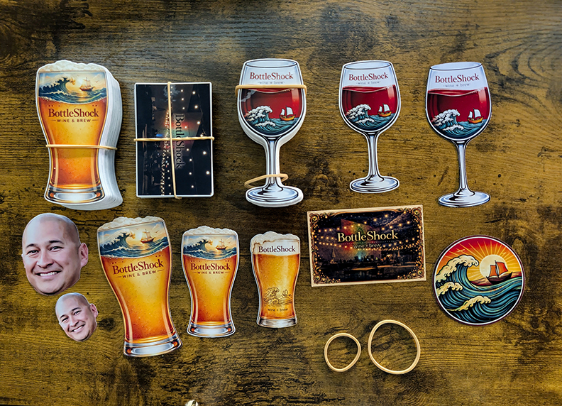 BottleShock die-cut magnets